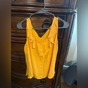 Express Vibrant Yellow Ruffle Camisole